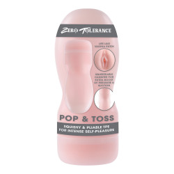 Zero Tolerance Pop And Toss Stroker Flesh Pink